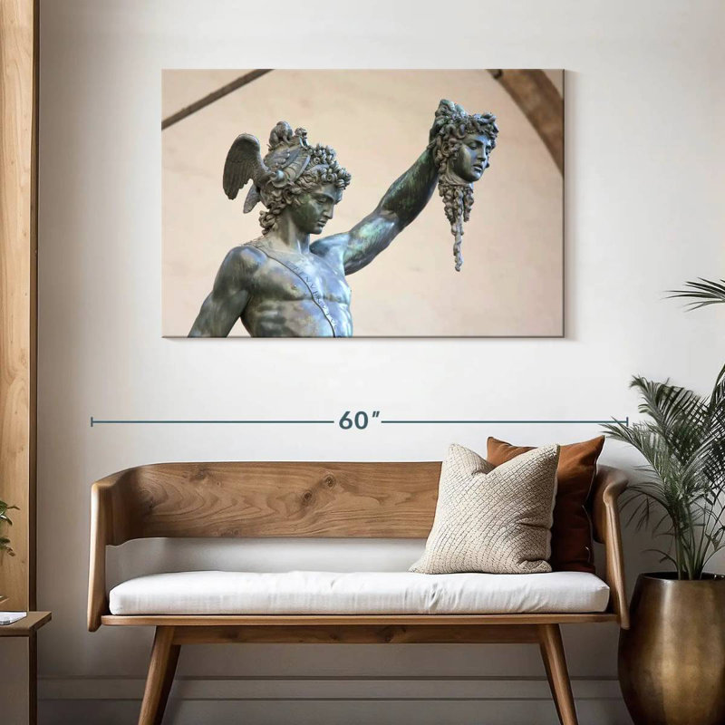 Statue Kelan Perseus et Medusa, H 30 po x l 45 po