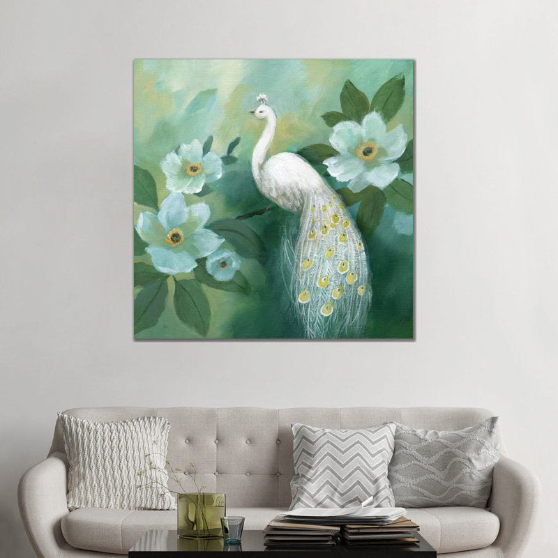 Proud Peacock par Nan - reproduction, Toile tendue, H 48 po x l 48 po x P 1,5 po