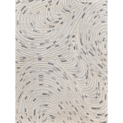 Overture Handmade Hand-Loomed Gray Area Rug