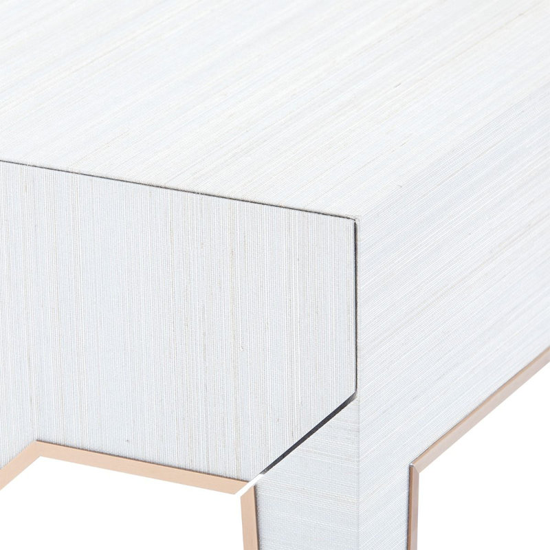 Madeline Solid Wood End Table, Platinum