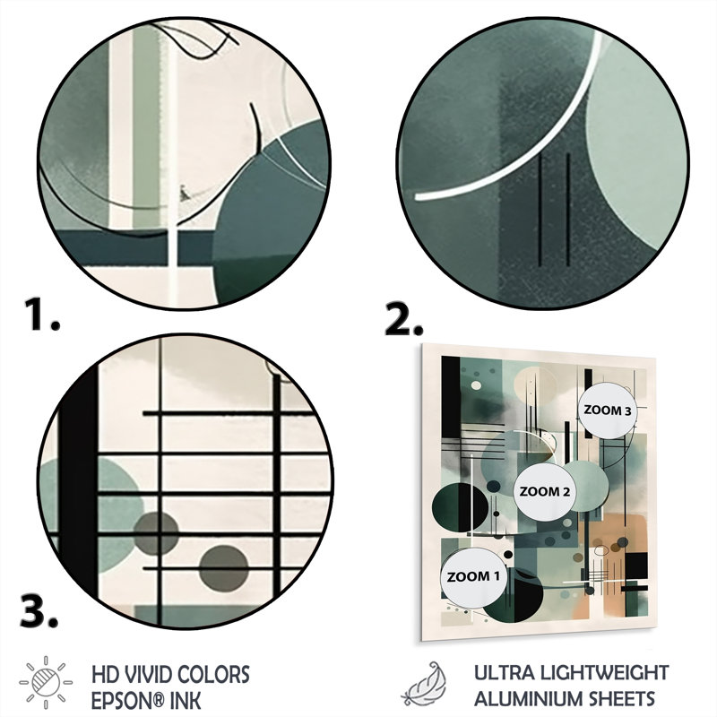 Modern Abstract Wall Decor on Metal, 20" H x 12" W x 1" D