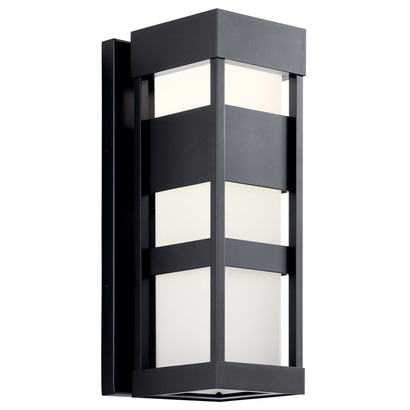 Calixte LED Wall Light, Black, 18.5" H x 7" W x 7.5" D