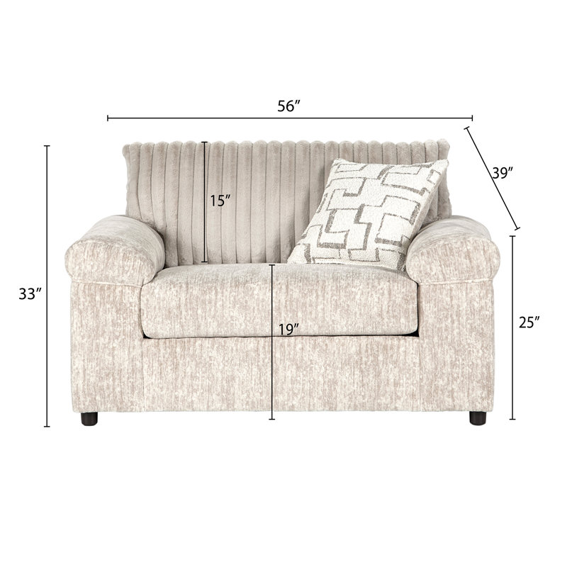 Fauteuil en velours côtelé Oliwier, Velours côtelé parchemin