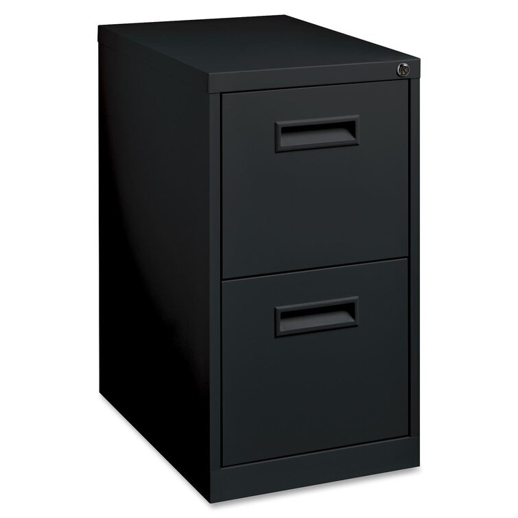 Wrought Studio Worton 2-Drawer Vertical Filing Cabinet, Black