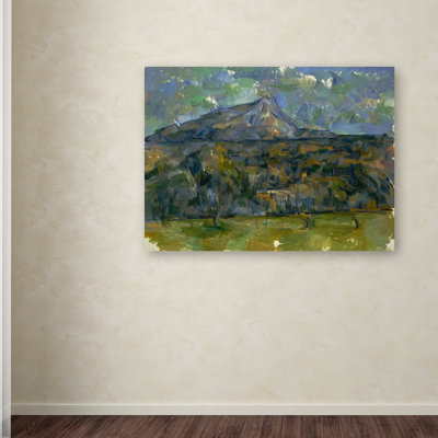 "montant sainte-victoire" par paul cezanne, reproduction d’art sur toile