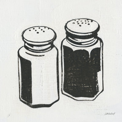 Retro Salt And Pepper by Kathrine Lovell - Wrapped Canvas Print