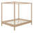 Solid Wood Canopy Bed Frame Four Poster Platform Bed With Slats Support-1688242160