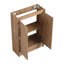 Meuble-lavabo autoportant de 23 po avec lavabo et portes à fermeture douce-263663368