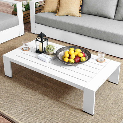 Table basse d'extérieur en aluminium thermolaqué Modway Tahoe