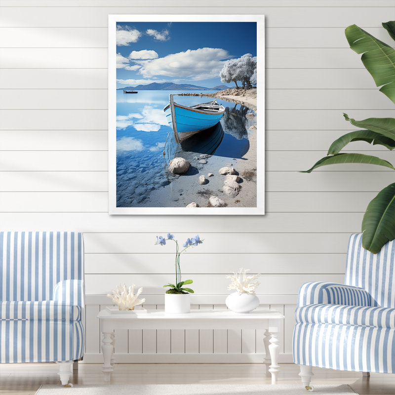 Gardunio Coastal Reflections I, H 32 po x l 24 po x P 1 po, Cadre photo blanc