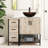 Conrado 36" Rustic Bathroom Vanity Set with Wood Top, Glass Sink, Water Saving Faucet-87328235-87328236