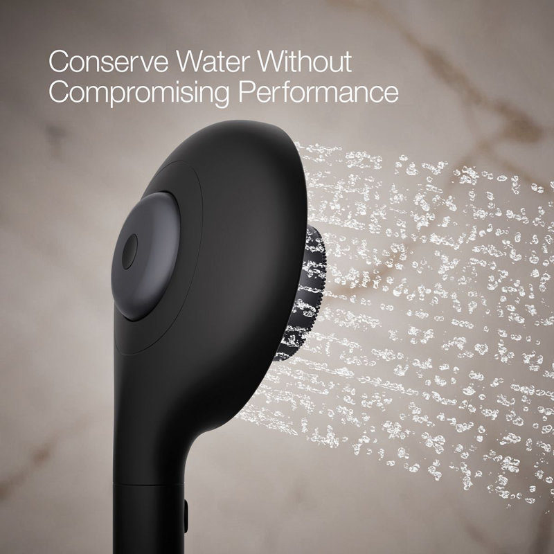 Spaviva Two-Function Handshower With All-In-One Cleansing Device 2.5 GPM, Matte Black