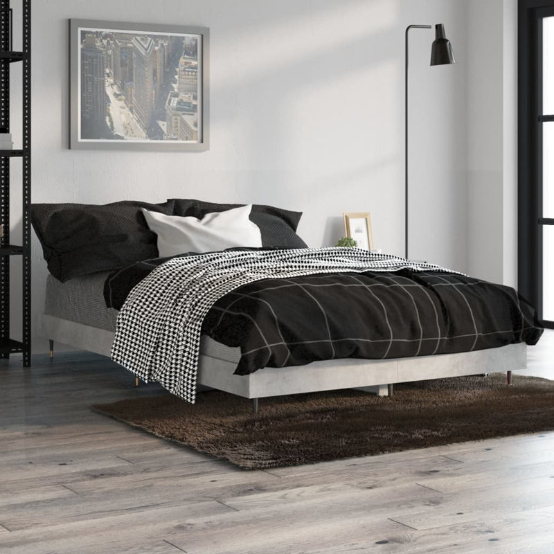 Michigamme Bed, Concrete Grey, 120 x 190cm