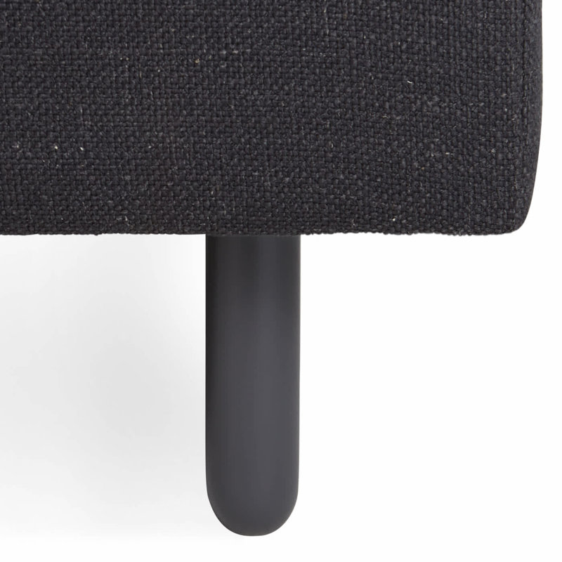 Mono Armchair, Charcoal, Afton Grey Basketweave