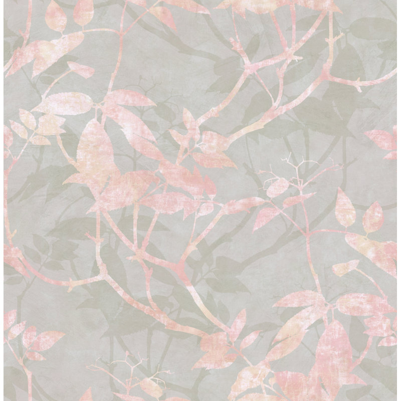 Rouleau de papier peint Myrto Leaf Trail, Rose pétale