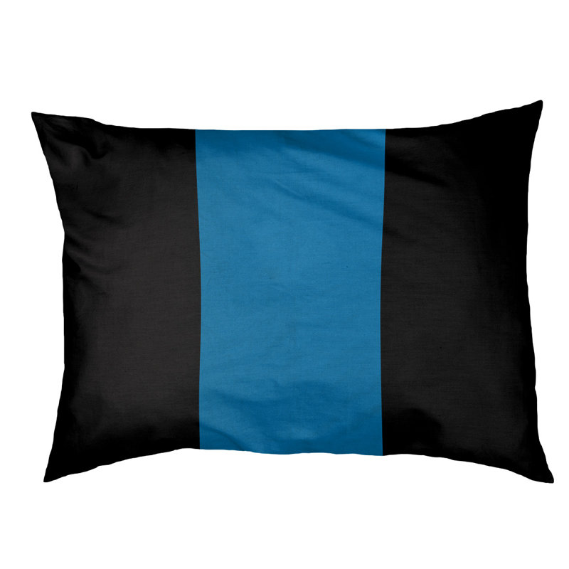 Oreiller Oklahoma, Moyen (l 28 po x P 18 po x H 6 po), Noir / Bleu