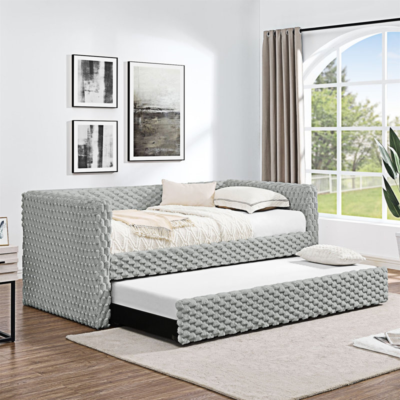 Upholstered Sofa Bed Daybed, Dark Gray