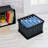 Sterilite Stackable Plastic Storage Open Crate Bin Organizer Box, Black, 18 Pack-93259380