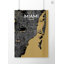 « miami city map », reproduction d’impression sur affiche luxe-31736953