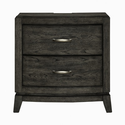 Drelan 2-Drawer Nightstand with Charging Station