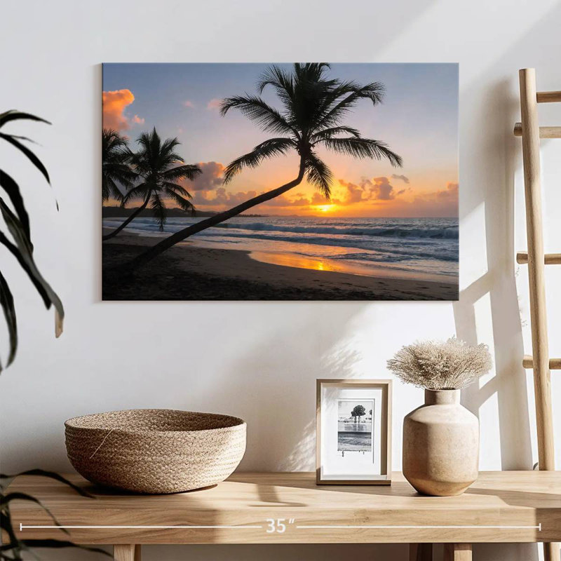 Gillard Martinique, paysage marin de l'île, H 16 po x l 24 po
