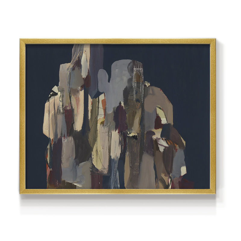 Untitled -Framed Print - Restickable, 8" H x 10" W, Gold