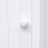 White Bathroom Cabinet Triangle Corner Storage Cabinet With Adjustable Shelf Modern Style MDF Board