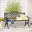 Powder Coated Steel Park Bench