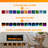 50" Electric Fireplace Insert, Electric Fireplace Wall Mounted with Remote & Timer, Adjustable Flame Color, 750/1500W-1821390203