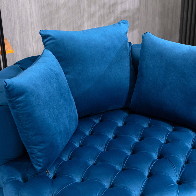 Fauteuil d'appoint / fauteuil classique, Bleu