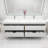 83.4'' Double Bathroom Vanity with Acrylic Top-75263137