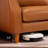 Top-Grain Leather Sofa Couch with Solid Wood Legs-1895687669