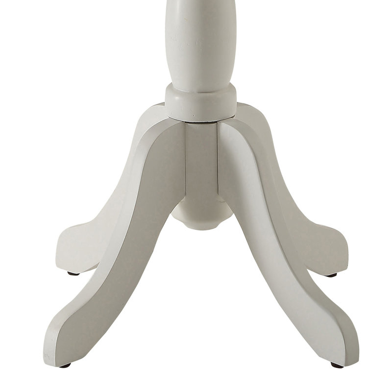 Table de bout Krohn, H 25,5 po x l 18,5 po x P 18,5 po, White Duplicate