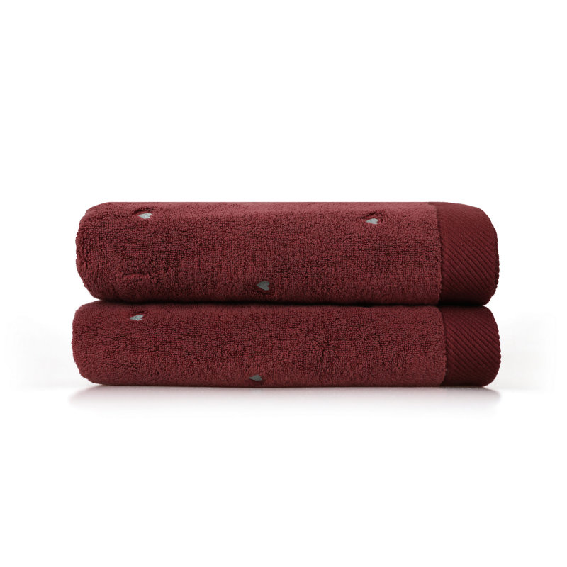 Ensemble de serviettes de bain de luxe en micro-coton (2 pièces), fuchsia et menthe, 27,6 x 55,1 pouces | 100% micro-coton, 500 g / m² | Doux, absorbant, lavable à la machine à 104 ° F | Parfait pour le spa, la maison et les voyages