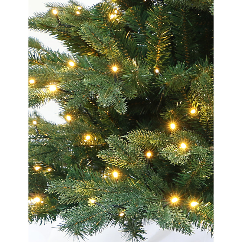Lighted Artificial Fir Christmas Tree, 5 ft