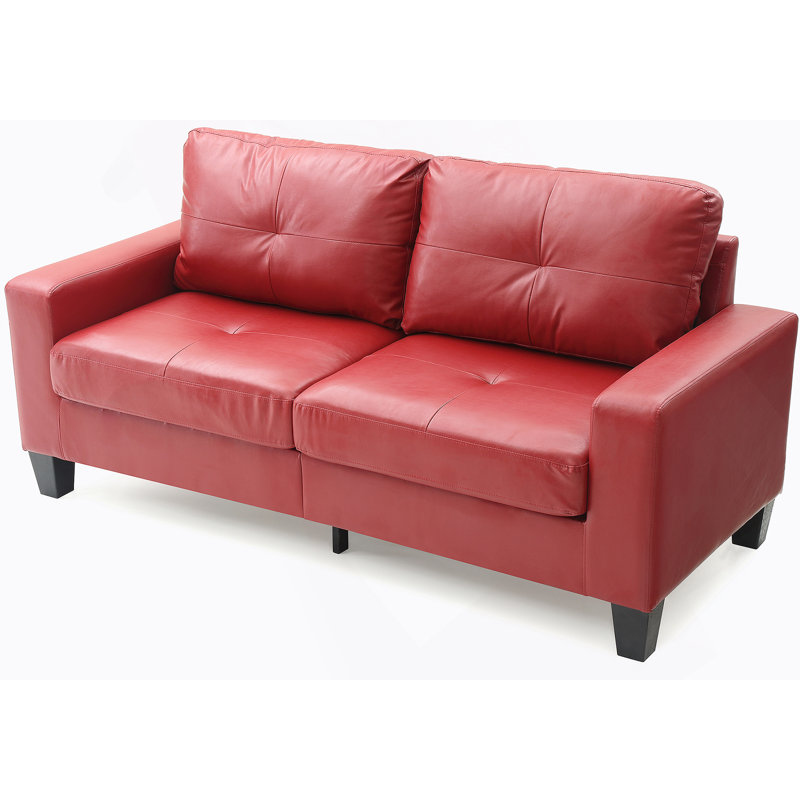 Canapé modulaire Furniture, canapé rembourré, H 31,99 po x l 70,99 po x P 35,99 po, Rouge