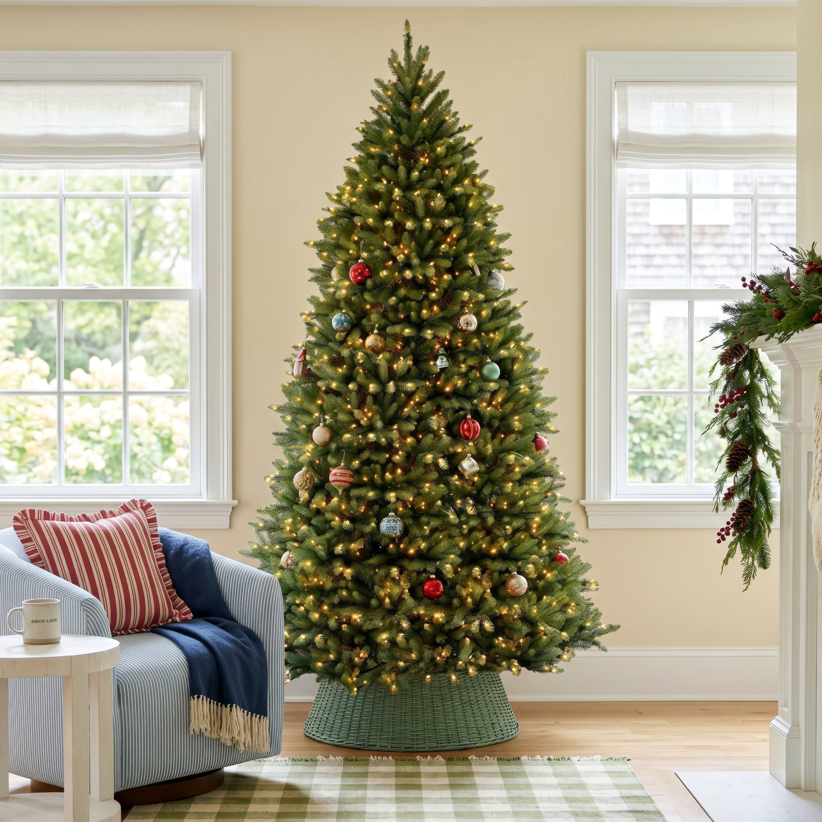 Pre-Lit Fir Christmas Tree, 12'