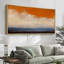 «Orange» et «Blue Horizon Cloudscape», grande impression sur toile encadrée - décor de ciel abstrait moderne-115271181-115271183
