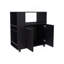 Chariot de cuisine avec tablette pour micro-ondes et rangement ouvert-732111001