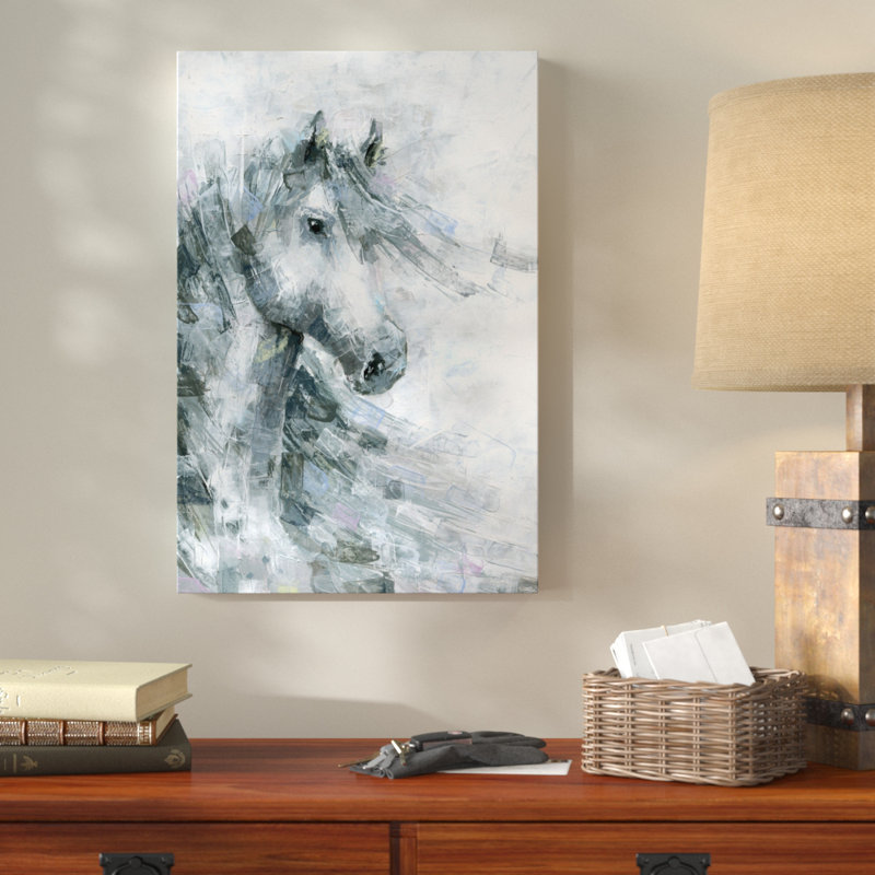 " Horse In The Wind ", 60" H x 40" W x 1.5" D