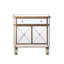 Acantha 32" H x 32" W 2-Door Mirrored Accent Cabinet-278596444