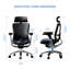 Fauteuil de bureau en cuir véritable, cuir de vache, fauteuil de direction ergonomique pour chef, avec base dorée, accoudoir réglable, appui-tête, soutien lombaire et dossier inclinable - Luxe et commercial-132508373