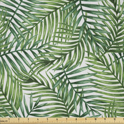 Darshil Watercolour Palm Trees Leaves Multi-Purpose Fabric