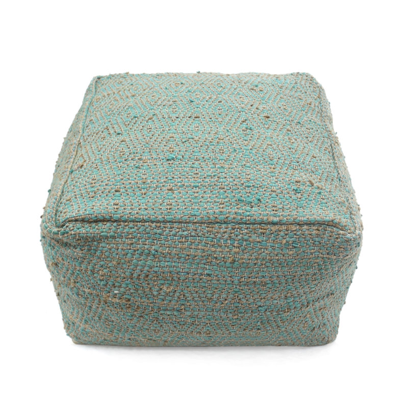Karim Large Pouf, Aqua