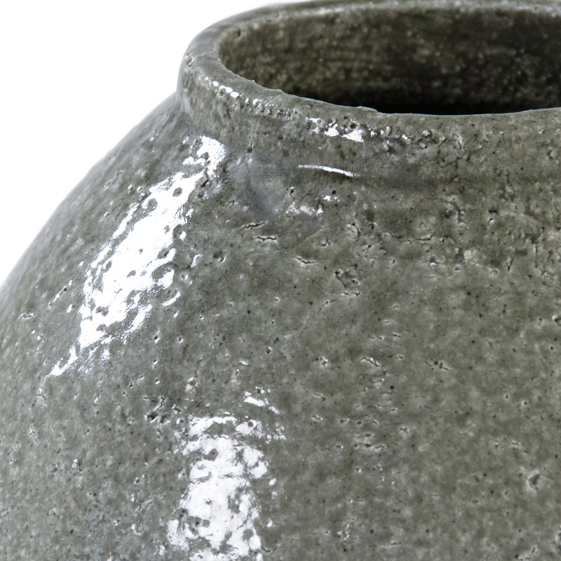 Earthernware Table Vase, 17.5" H x 15" W x 15" D