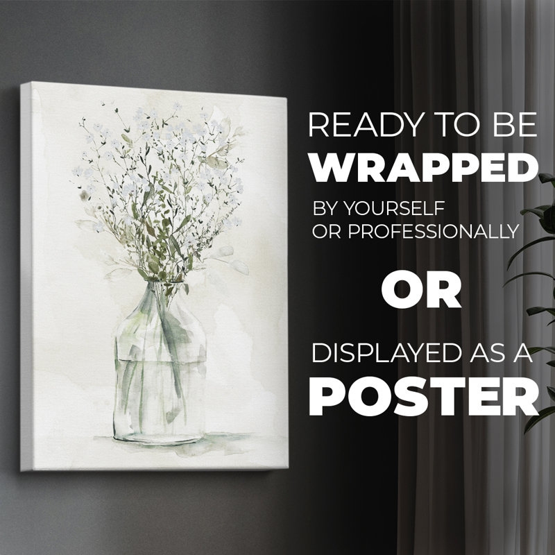 Farmhouse Whites I - Impression sur toile seulement - NON-CADRE, H 18 po x l 12 po