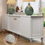 American style light luxury white TV cabinet-109476643