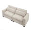 Canapé Mid-Century moderne rembourré beige