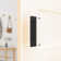 Matte Black Rectangular Recessed Invisible Flat Finger Pull Sliding Barn Door Handle