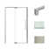 44'' - 48'' W x 76'' H Pivot Semi-Frameless Shower Door with Clear Glass
